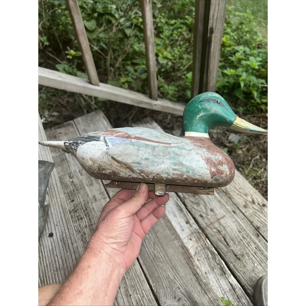 D-9 VICTOR DUCK DECOY MALLARD PAIR Vintage 1967 Male/Female Woodstream Co USA - Picture 6 of 6